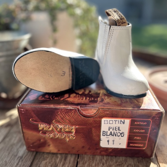 Leather Charro Kid Boots - Picture 1 of 5